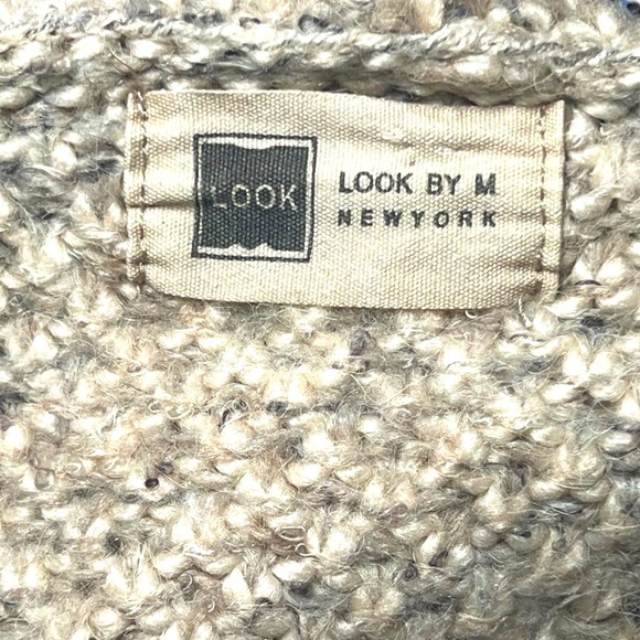 Look By M Knit Hooded Cardigan Sweater - Size O/S - Picture 3 of 6
